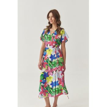 Rochie petrecuta cu imprimeu floral