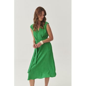Rochie petrecuta din amestec de lyocell cu model texturat