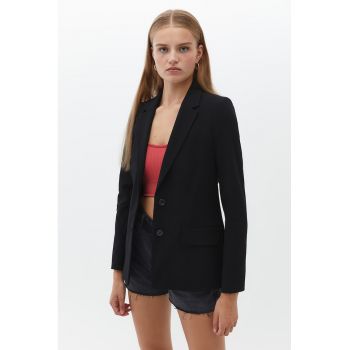 Sacou regular fit cu nasturi
