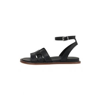 Sandale de piele cu barete multiple