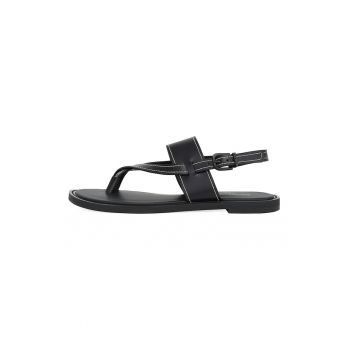Sandale slingback de piele