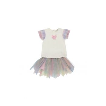 Set 2 piese: tricou si fusta tutu - Rainbow - Multicolor - pentru fetite Set 2 piese: tricou si fusta tutu - Rainbow - Multicolor - pentru fetite