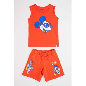 Set de pantaloni scurti si top Mickey Mouse