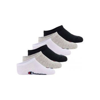 Set de sosete pana la glezna - 6 perechi - Negru - Gri - Alb -