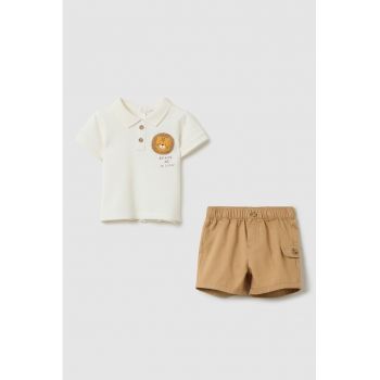 Set de tricou polo si pantaloni scurti - 2 piese Set de tricou polo si pantaloni scurti - 2 piese