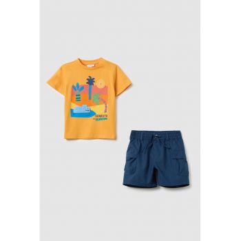 Set de tricou si pantaloni scurti cargo