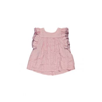 Top cu detalii volane  - Star Light - Roz pudrat - pentru fetite