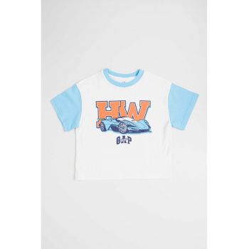 Tricou cu imprimeu Hot Wheels