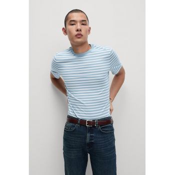 Tricou de bumbac cu dungi