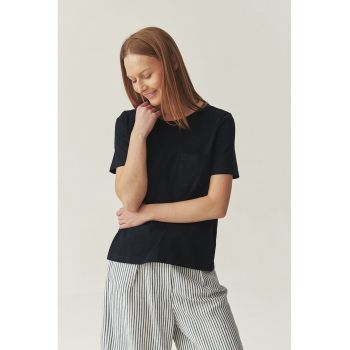 Tricou din bumbac cu buzunar pe piept