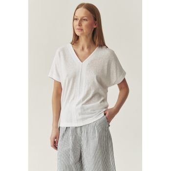 Tricou lejer cu decolteu in V