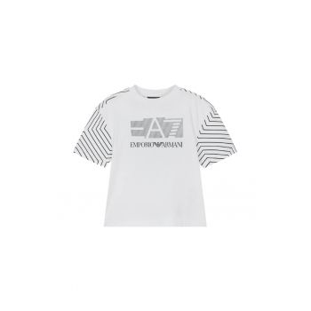 Tricou  pentru Lifestyle - BOY TEE SS GRAPHIC - 7B000044-AF10378-U0002 - Alb