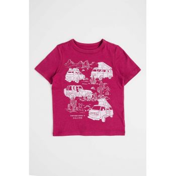 Tricou slim fit cu model grafic