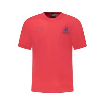 U.S. Grand POLO Tricou barbati din bumbac cu logo la baza gatului