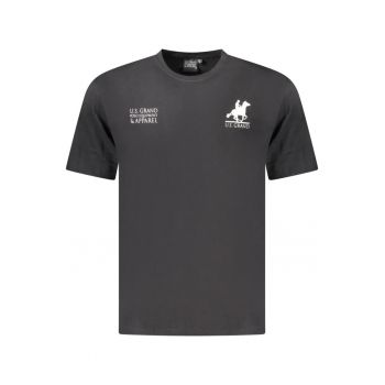 U.S. Grand POLO Tricou barbati din bumbac cu logo la baza gatului