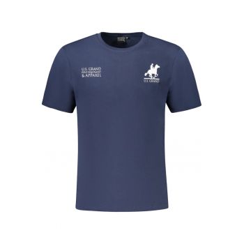 U.S. Grand POLO Tricou barbati din bumbac cu logo la baza gatului