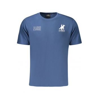 U.S. Grand POLO Tricou barbati din bumbac cu logo la baza gatului