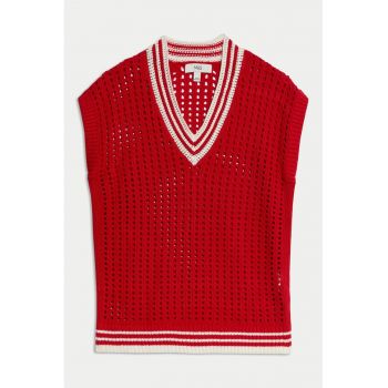 Vesta relaxed fit cu perforatii