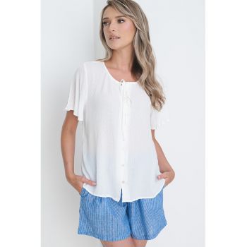 Bluza cu decolteu rotund Gabbi