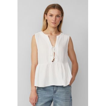 Bluza fara maneci cu terminatie cu volan
