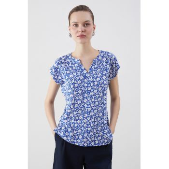 Bluza-tunica cu imprimeu floral