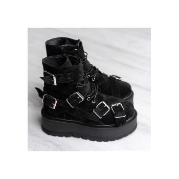 Bocanci - Heavy Duty - Velur Black - marimea