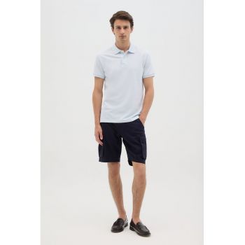 Pantaloni scurti cargo cu talie medie