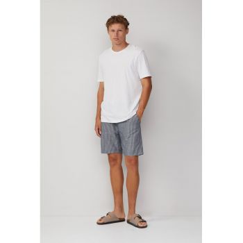 Pantaloni scurti cu model in dungi si snururi de ajustare