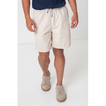 Pantaloni scurti de bumbac cu snururi