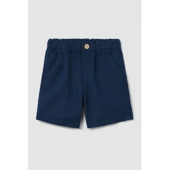 Pantaloni scurti din amestec de in