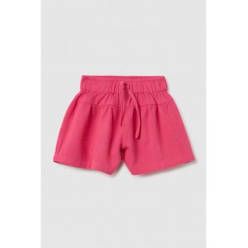 Pantaloni scurti texturati cu snur