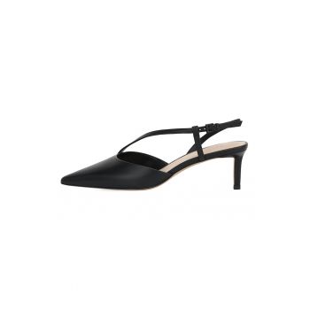 Pantofi slingback de piele