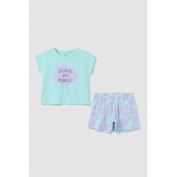 Pijama scurta cu imprimeu