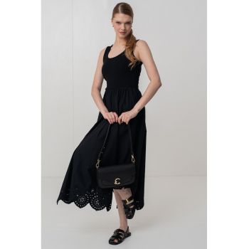 Rochie asimetrica cu terminatie brodata