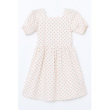 Rochie evazata cu buline