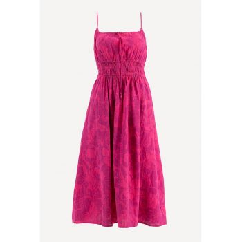 Rochie lunga cu buzunare laterale - fara maneci