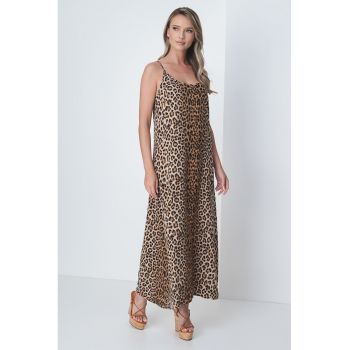 Rochie maxi cu animal print Taama