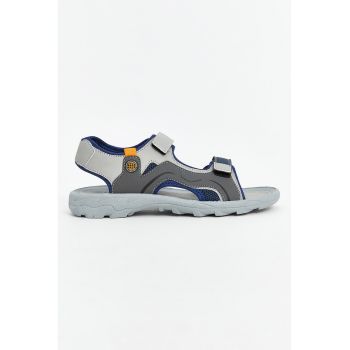 Sandale de piele ecologica cu velcro
