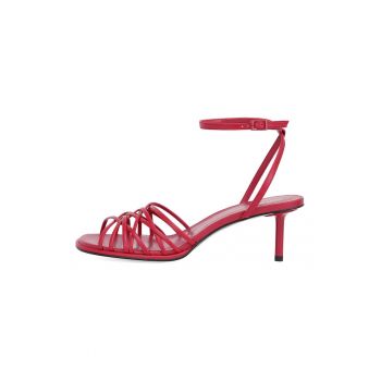Sandale din piele cu toc stiletto