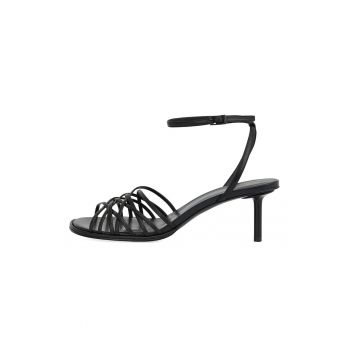 Sandale din piele cu toc stiletto