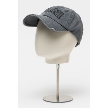 Sapca unisex de denim cu imprimeu logo