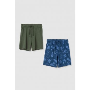 Set de pantaloni scurti cu snur de ajustare in talie - 2 piese
