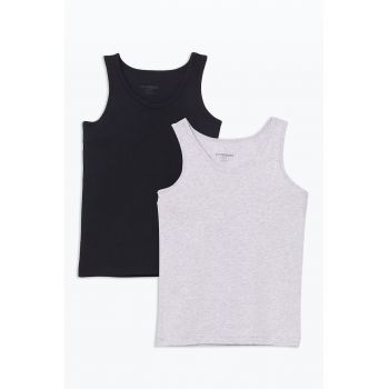 Set de top-uri cu model uni - 2 piese