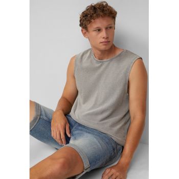 Top regular fit din bumbac