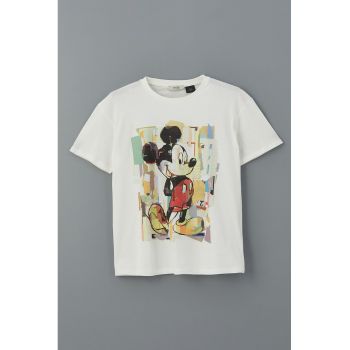 Tricou cu imprimeu cu Mickey Mouse