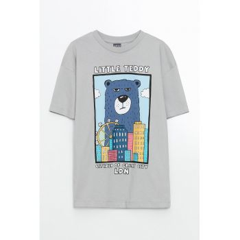 Tricou cu imprimeu grafic frontal