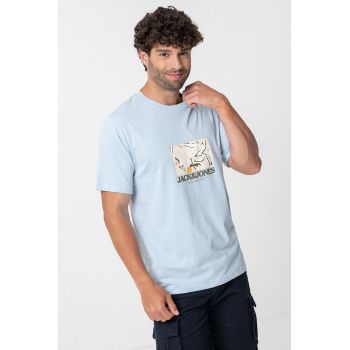 Tricou de bumbac cu imprimeu frontal