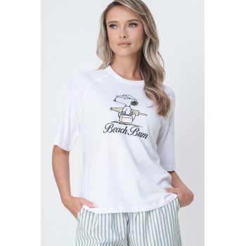 Tricou de bumbac organic cu maneci raglan Life