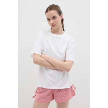 Tricou din bumbac cu imprimeu picnic pe partea din spate