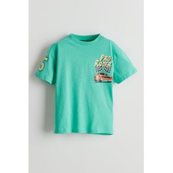 Tricou lejer de bumbac cu imprimeu